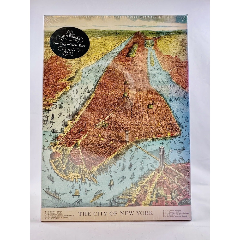 John Derian The City of New York 750 Piece Jigsaw Puzzle Sealed